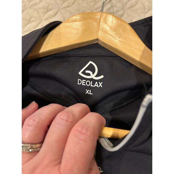 Deolax Performance Golf 1/4 Quarter Black Pullover - Picture 6 of 6